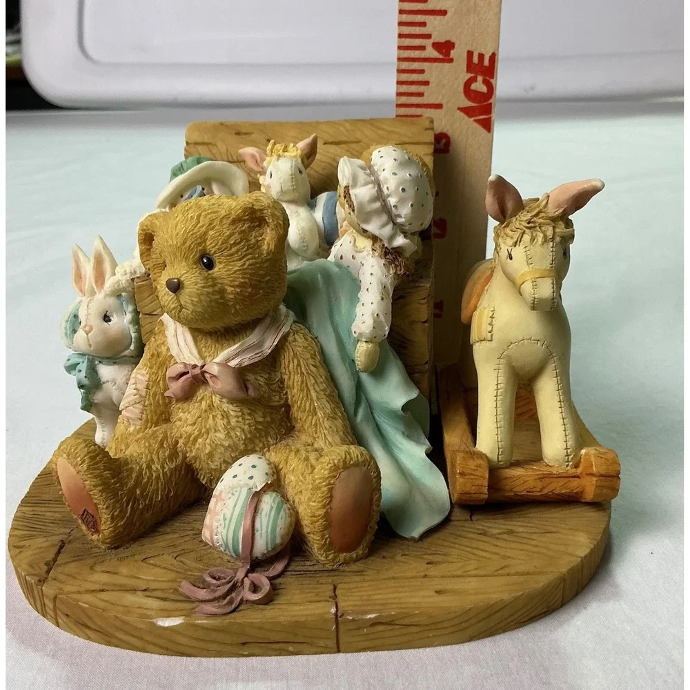 Cherished‎ Teddies Toy Chest Figurine Teddy Bear Bunny Horse Resin Decor